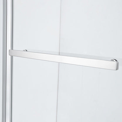 Vinnova Canteras 39" x 55" Hinged Frameless Tub Door in Polished Chrome Finish