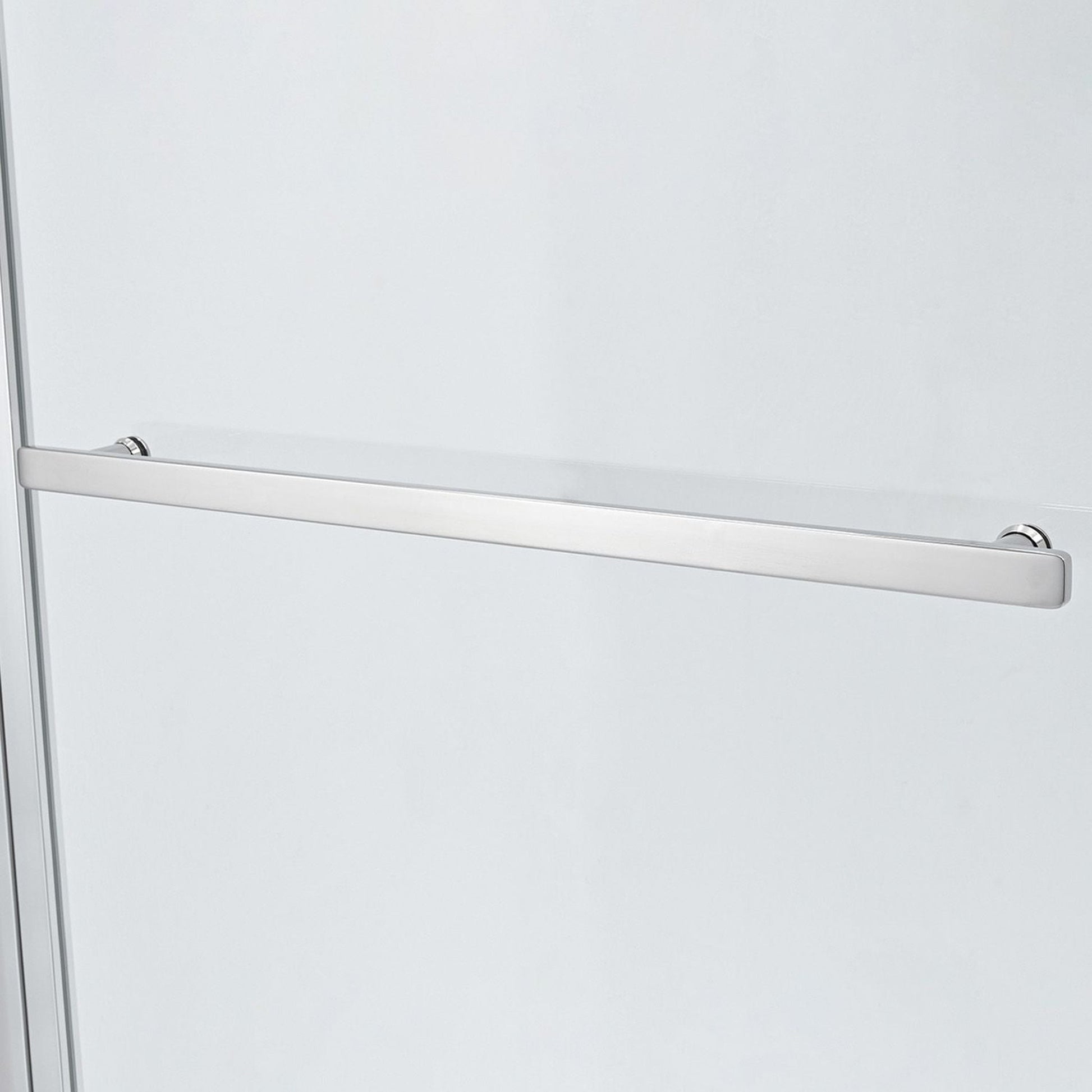 Vinnova Olivenza 31" x 55" Hinged Frameless Tub Door in Polished Chrome Finish