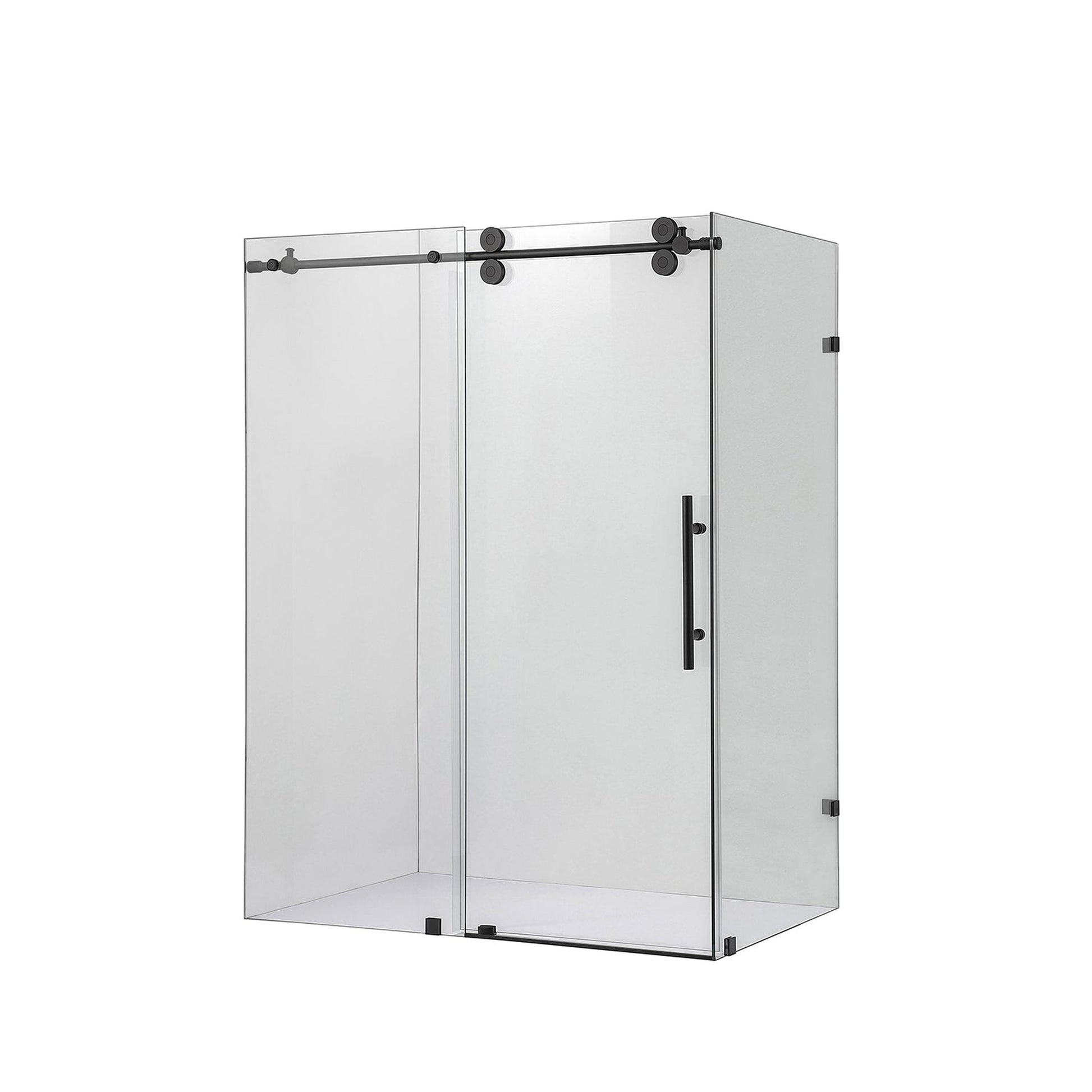 Villena Rectangle Single Sliding Frameless Shower Enclosure