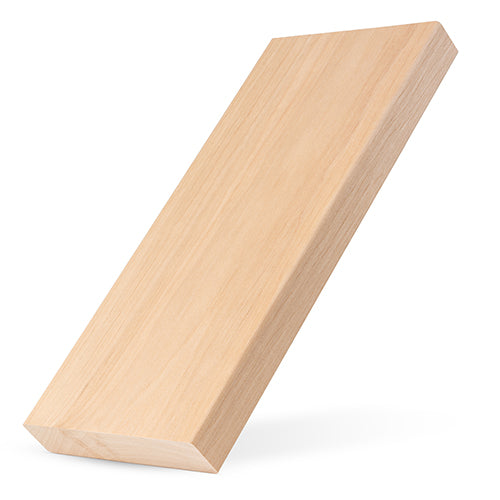PROSAUNAS Alder 2" x 6" x 9' Natural Alder Wood Smooth 4 Sides, Eased Edges, Square-Edge Hidden Profile Sauna Bench Material