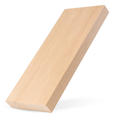 PROSAUNAS Alder 2" x 6" x 9' Natural Alder Wood Smooth 4 Sides, Eased Edges, Square-Edge Hidden Profile Sauna Bench Material