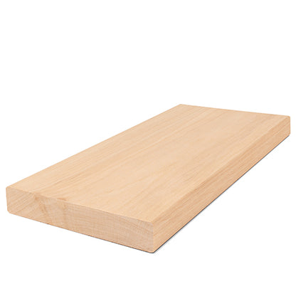 PROSAUNAS Alder 2" x 6" x 1' Natural Alder Wood Smooth 4 Sides, Eased Edges, Square-Edge Hidden Profile Sauna Bench Material
