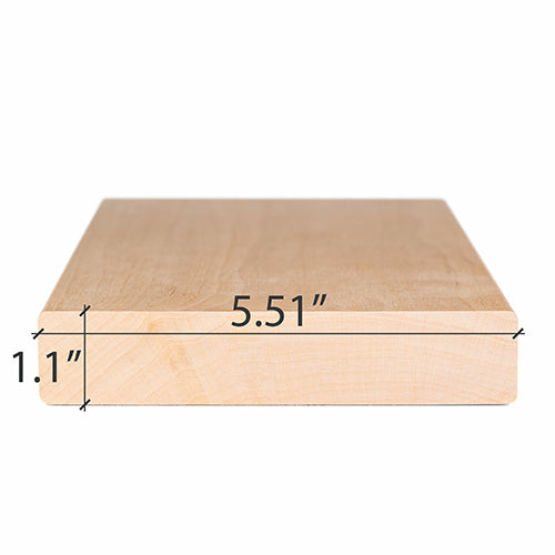 PROSAUNAS Alder 2" x 6" x 1' Natural Alder Wood Smooth 4 Sides, Eased Edges, Square-Edge Hidden Profile Sauna Bench Material