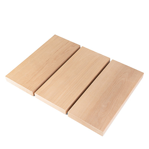 PROSAUNAS Alder 2" x 6" x 10' Natural Alder Wood Smooth 4 Sides, Eased Edges, Square-Edge Hidden Profile Sauna Bench Material