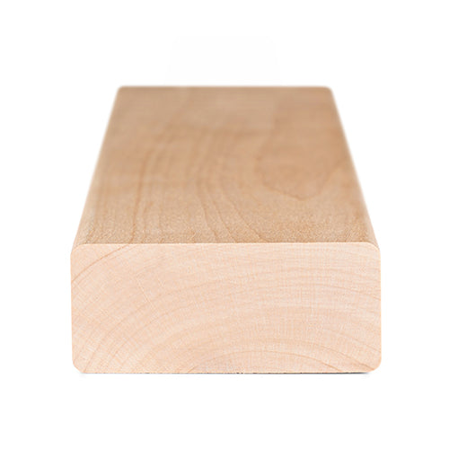 PROSAUNAS Alder 2" x 3" x 10' Natural Alder Wood Smooth 4 Sides, Eased Edges, Square-Edge Hidden Profile Sauna Bench Material