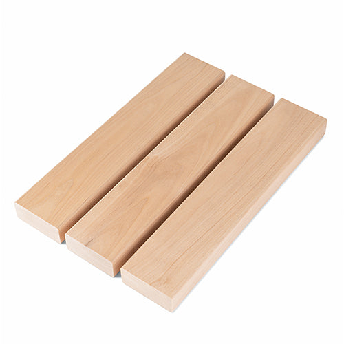 PROSAUNAS Alder 2" x 3" x 1' Natural Alder Wood Smooth 4 Sides, Eased Edges, Square-Edge Hidden Profile Sauna Bench Material