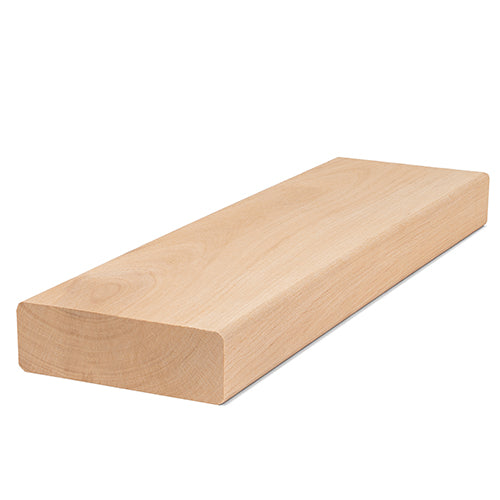 PROSAUNAS Alder 2" x 4" x 7' Natural Alder Wood Smooth 4 Sides, Eased Edges, Square-Edge Hidden Profile Sauna Bench Material