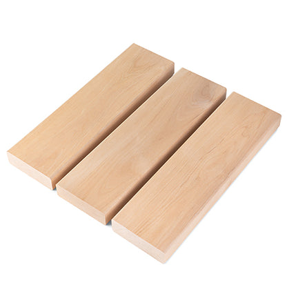 PROSAUNAS Alder 2" x 4" x 1' Natural Alder Wood Smooth 4 Sides, Eased Edges, Square-Edge Hidden Profile Sauna Bench Material