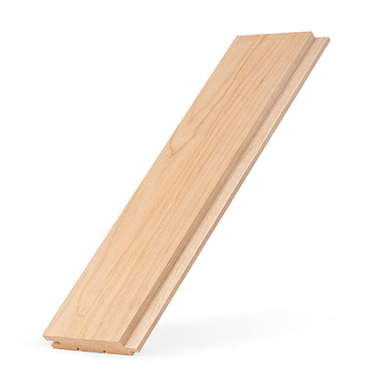 PROSAUNAS Alder 1" x 4" x 1' Natural Alder Wood Tongue & Groove Sauna Wall Paneling