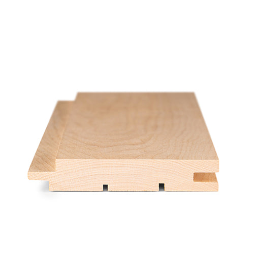 PROSAUNAS Alder 1" x 4" x 3' Natural Alder Wood Tongue & Groove Sauna Wall Paneling