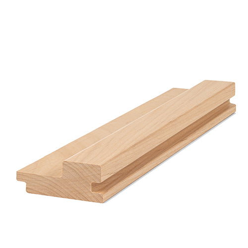 PROSAUNAS Alder Grace 2" x 3" x 8' Natural Alder Wood Tongue & Groove, Large Gap Sauna Wall Paneling