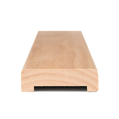 PROSAUNAS Alder 1" x 2" x 1' Natural Alder Wood UK Profile Door Trim Casing