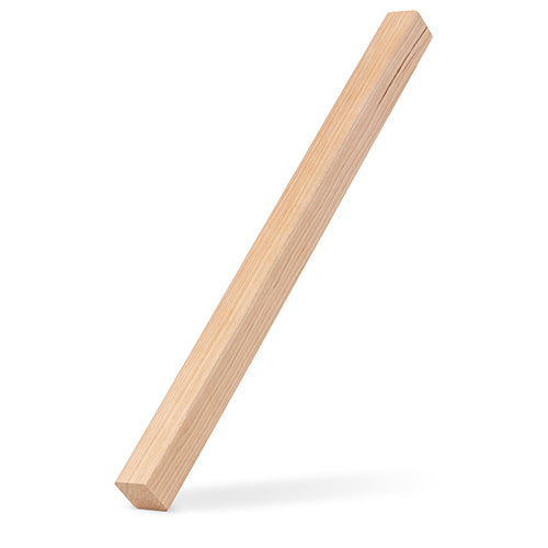 PROSAUNAS Alder 1" x 1" x 8' Natural Alder Wood Smooth 4 Sides, Eased Edges, Square-Edge Hidden Profile Trim Moulding
