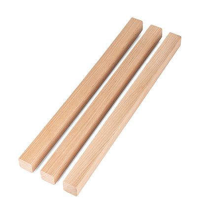 PROSAUNAS Alder 1" x 1" x 1' Natural Alder Wood Smooth 4 Sides, Eased Edges, Square-Edge Hidden Profile Trim Moulding