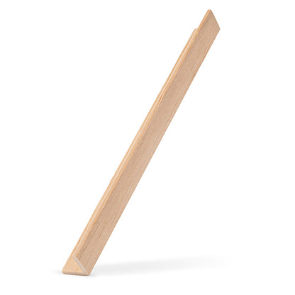 PROSAUNAS Alder 2" x 2" x 8' Natural Alder Wood VA Profile Outside Corner Trim Angle Moulding