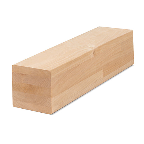 PROSAUNAS Alder 3" x 3" x 1' Natural Alder Wood Smooth 4 Sides, Eased Edges, Square-Edge Hidden Profile Sauna Bench Material