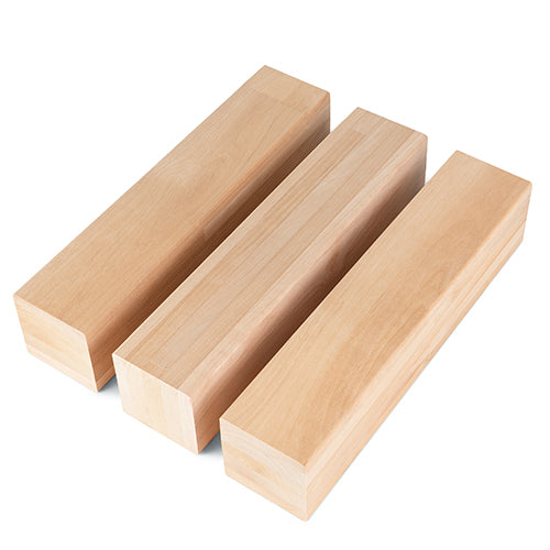 PROSAUNAS Alder 3" x 3" x 1' Natural Alder Wood Smooth 4 Sides, Eased Edges, Square-Edge Hidden Profile Sauna Bench Material