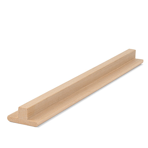 PROSAUNAS Alder 1" x 2" x 8' Natural Alder Wood T- Moulding Trim Moulding