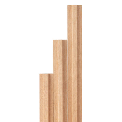 PROSAUNAS Alder 1" x 2" x 1' Natural Alder Wood T- Moulding Trim Moulding