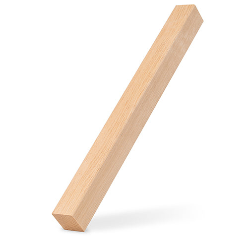 PROSAUNAS Alder 2" x 2" (28mm x 28mm) 9' Natural Alder Wood Smooth 4 Sides, Eased Edges, Square-Edge Hidden Profile Trim Moulding