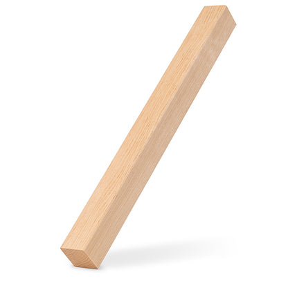 PROSAUNAS Alder 2" x 2" (28mm x 28mm) 10' Natural Alder Wood Smooth 4 Sides, Eased Edges, Square-Edge Hidden Profile Trim Moulding