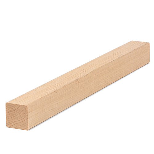 PROSAUNAS Alder 2" x 2" (28mm x 28mm) 10' Natural Alder Wood Smooth 4 Sides, Eased Edges, Square-Edge Hidden Profile Trim Moulding