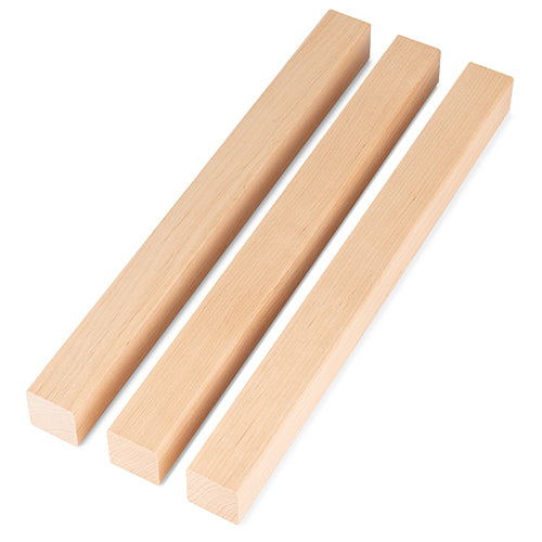 PROSAUNAS Alder 2" x 2" (28mm x 28mm) 1' Natural Alder Wood Smooth 4 Sides, Eased Edges, Square-Edge Hidden Profile Trim Moulding