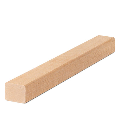 PROSAUNAS Alder 2" x 2" (28mm x 36mm) 1' Natural Alder Wood Smooth 4 Sides, Eased Edges, Square-Edge Hidden Profile Trim Moulding