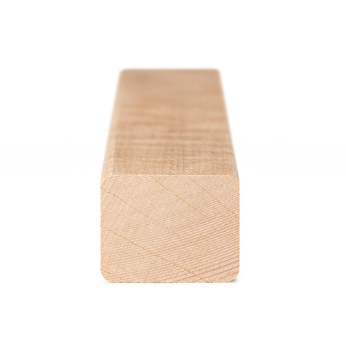 PROSAUNAS Alder 2" x 2" (28mm x 36mm) 1' Natural Alder Wood Smooth 4 Sides, Eased Edges, Square-Edge Hidden Profile Trim Moulding