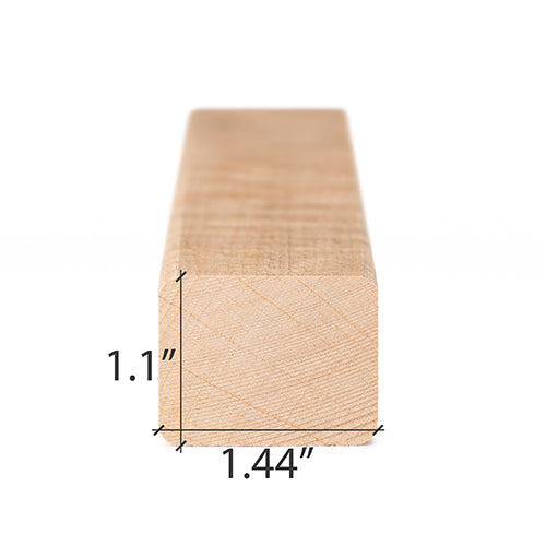 PROSAUNAS Alder 2" x 2" (28mm x 36mm) 10' Natural Alder Wood Trim Moulding