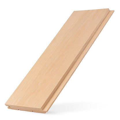 PROSAUNAS Alder 1" x 5" x 8' Natural Alder Wood Tongue & Groove Sauna Wall Paneling