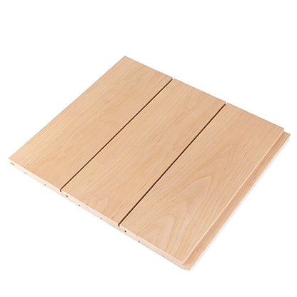 PROSAUNAS Alder 1" x 5" x 1' Natural Alder Wood Tongue & Groove Sauna Wall Paneling