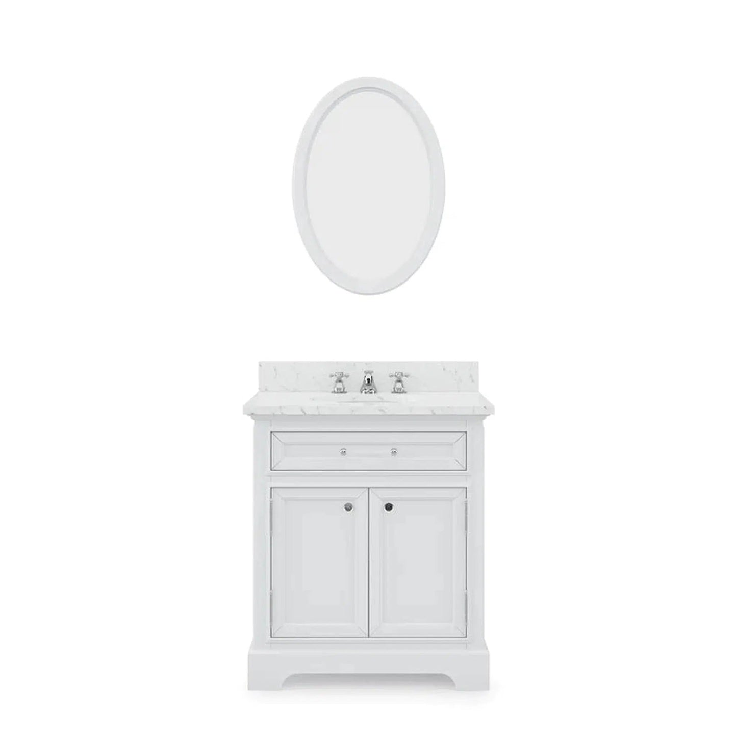 Water Creation 30 Inch Cashmere Grey Single Sink Bathroom Vanity From The Derby Collection