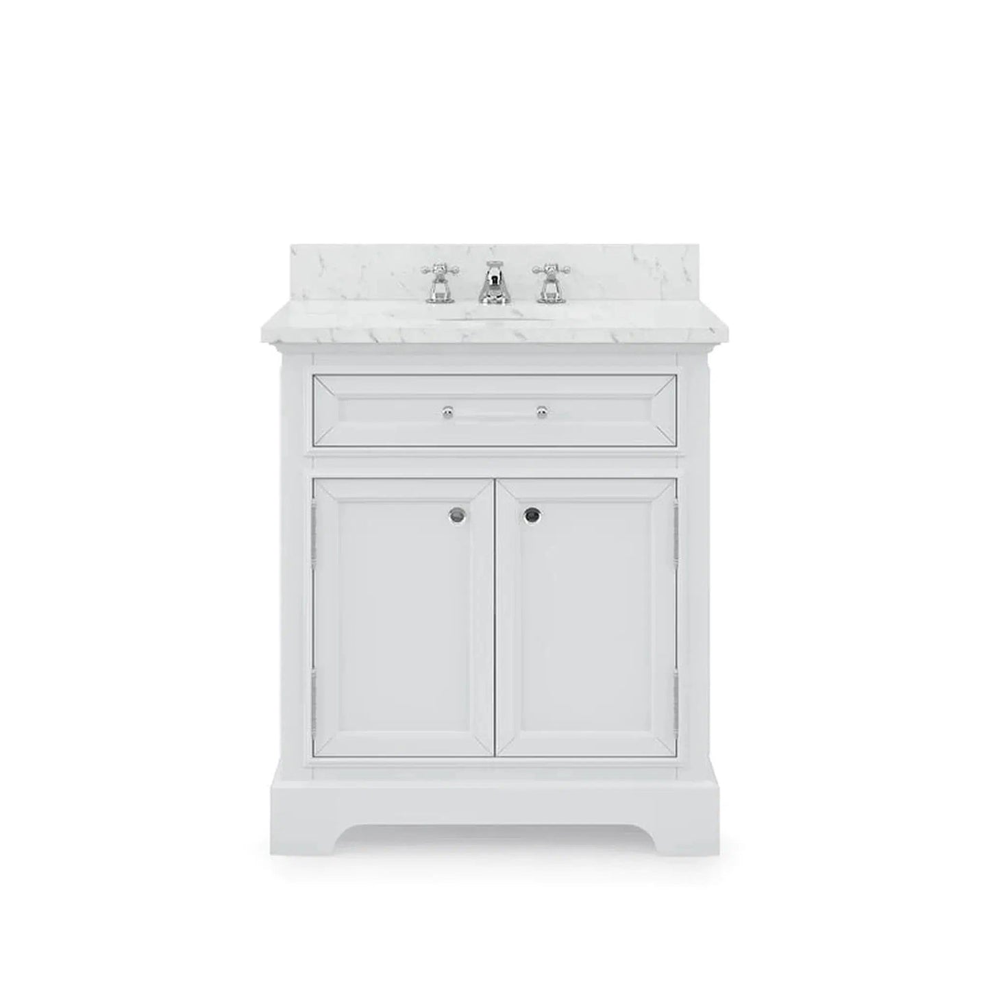 Water Creation 30 Inch Pure White Single Sink Bathroom Vanity From The Derby Collection