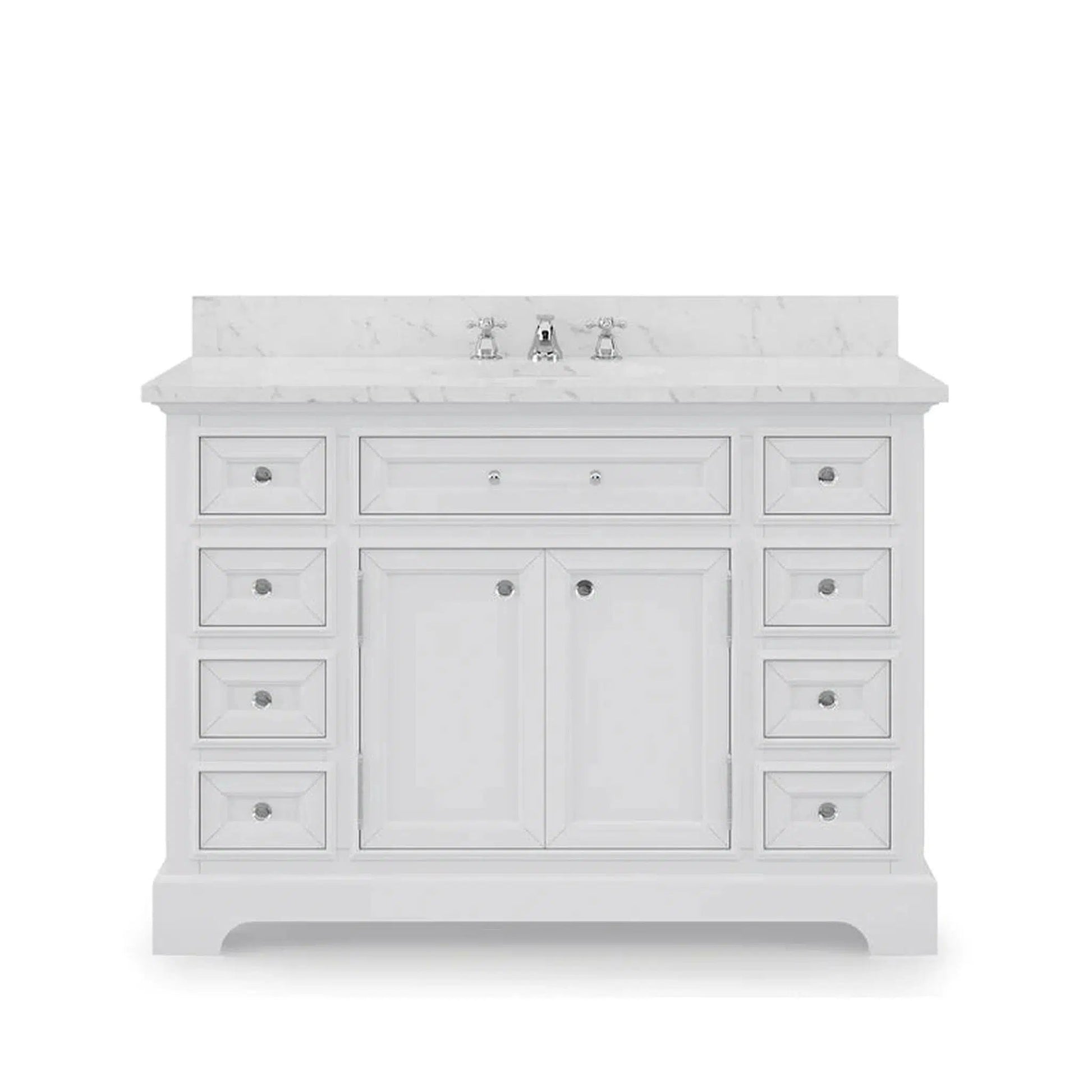 Water Creation 48 Inch Pure White Single Sink Bathroom Vanity From The Derby Collection