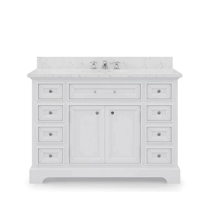 Water Creation 48 Inch Pure White Single Sink Bathroom Vanity From The Derby Collection