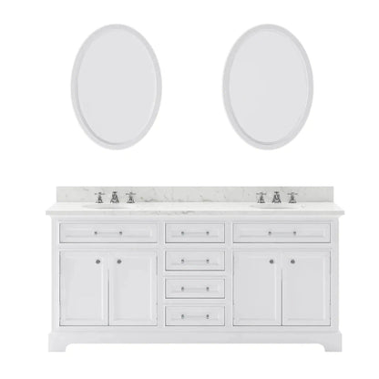 Water Creation 72 Inch Cashmere Grey Double Sink Bathroom Vanity From The Derby Collection