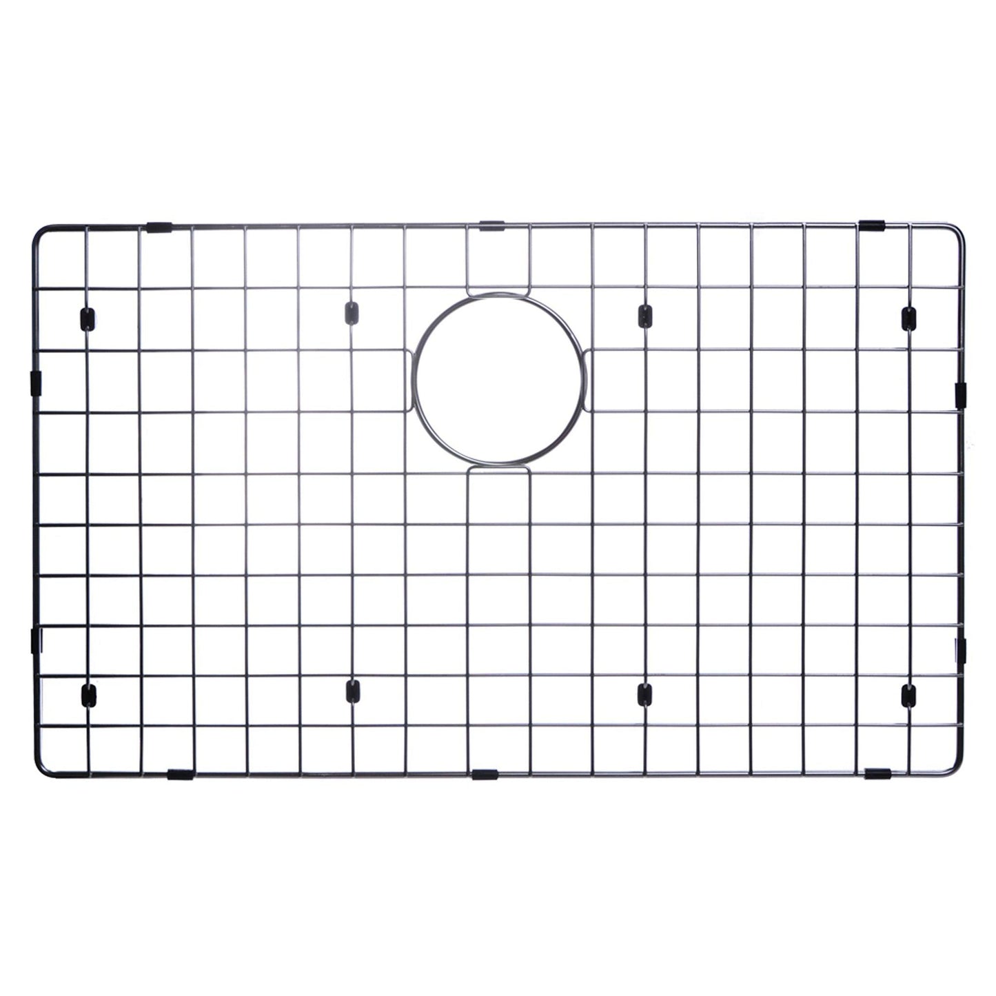 Water Creation Corner Radius Single Bowl Stainless Steel Hand Made Undermount 32 Inch X 19 Inch Sink With Drain, Strainer, And Bottom Grid