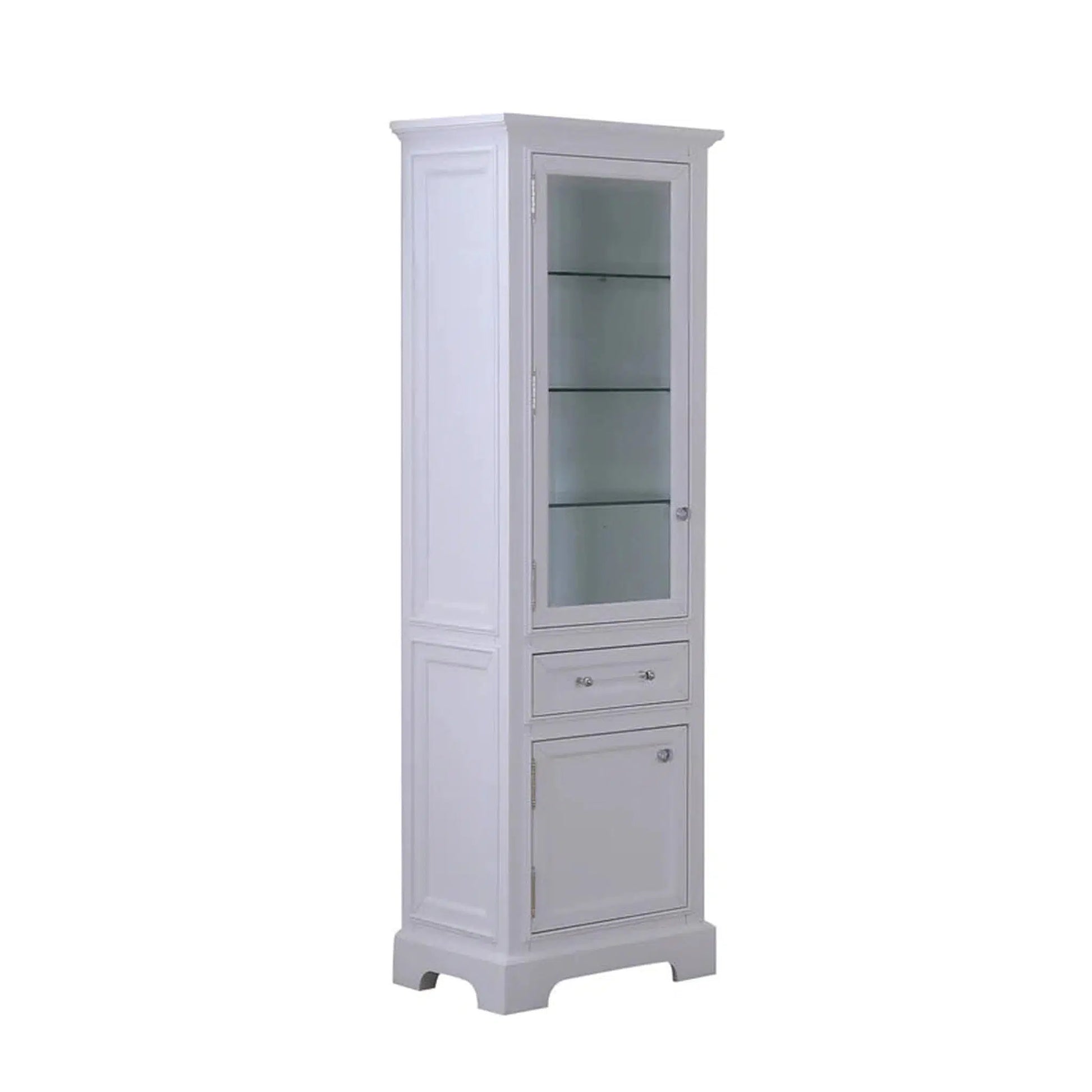 Water Creation Derby Collection Linen Cabinet In White