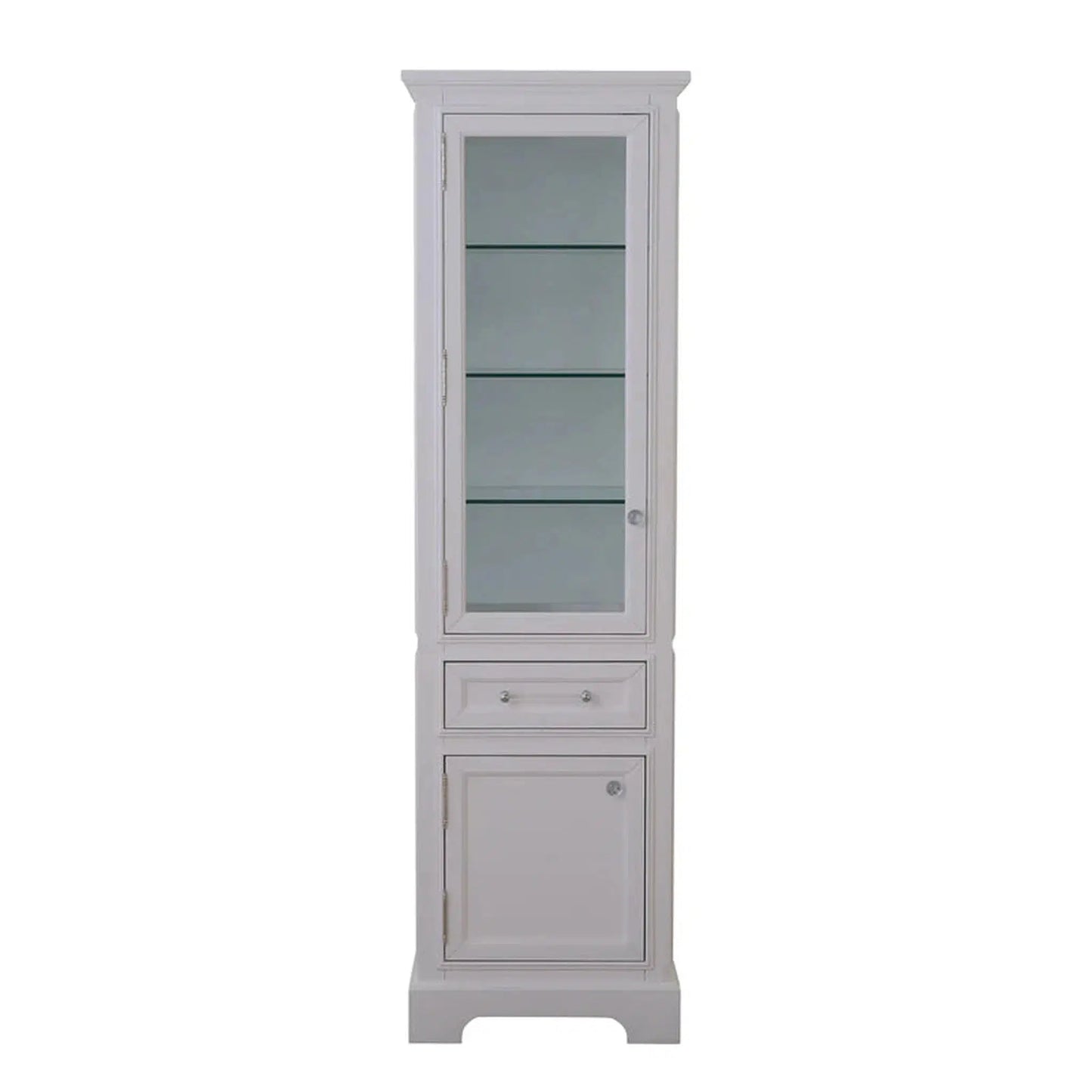 Water Creation Derby Collection Linen Cabinet In White