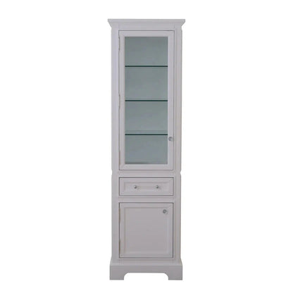 Water Creation Derby Collection Linen Cabinet In White