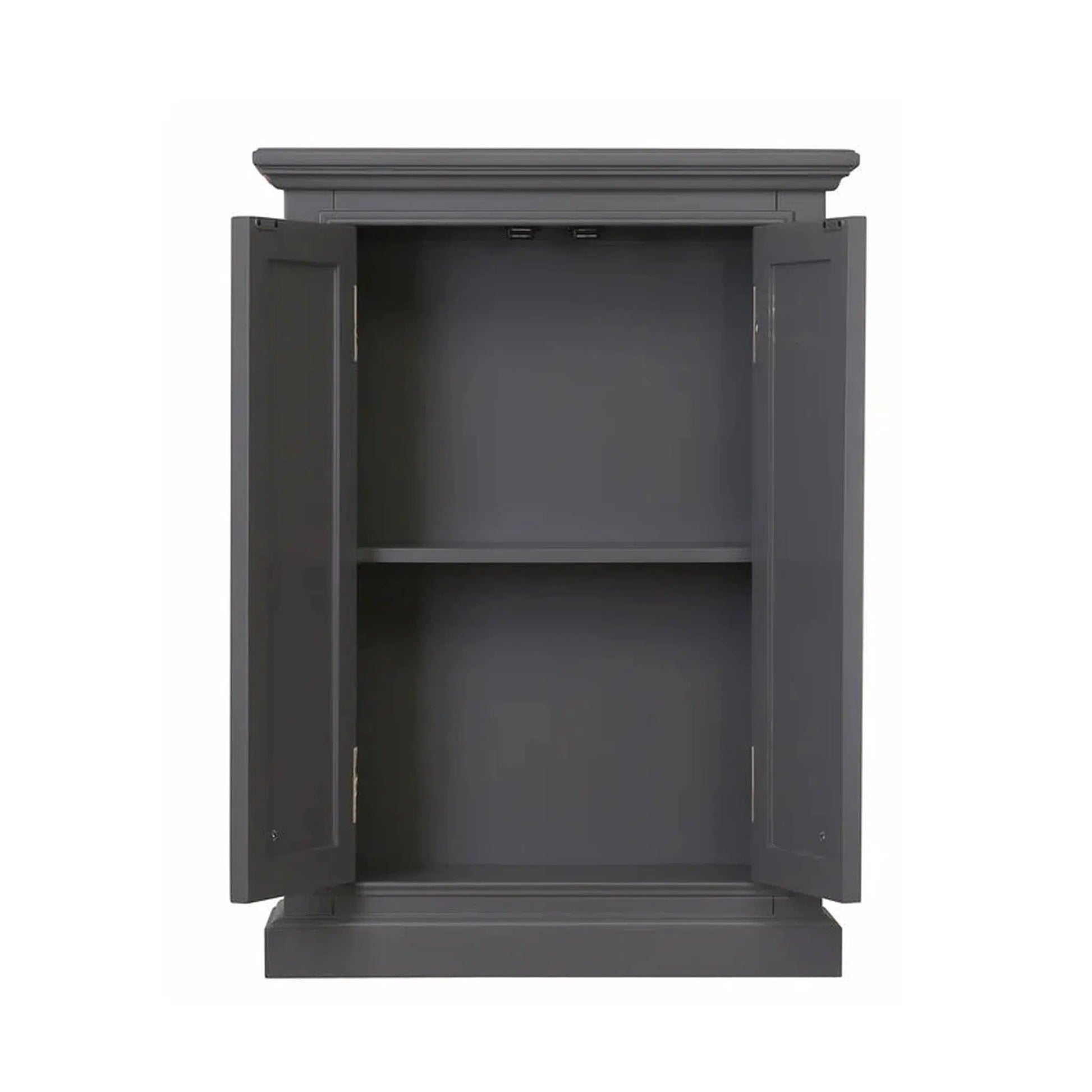 Water Creation Derby Collection Wall Cabinet In Cashmere Grey