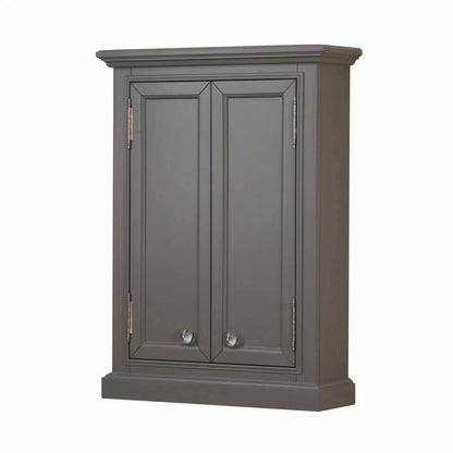 Water Creation Derby Collection Wall Cabinet In Cashmere Grey