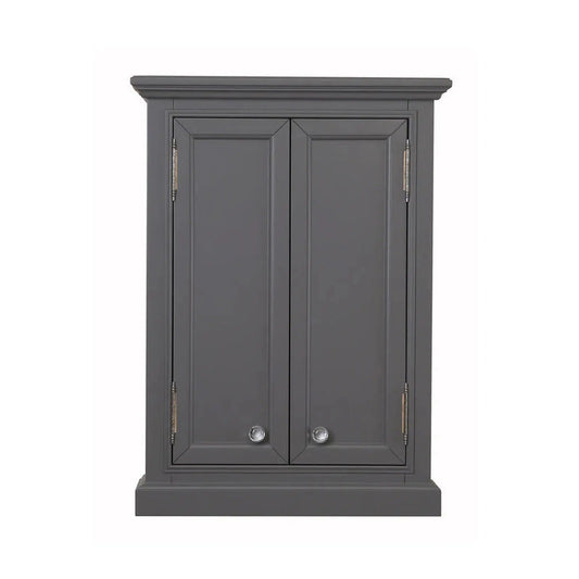 Water Creation Derby Collection Wall Cabinet In Cashmere Grey