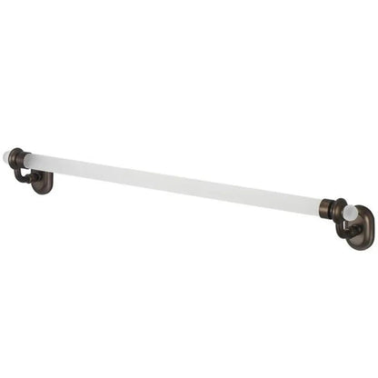 Water Creation Elegant Glass Series 24 Inch Towel Bars in Oil-rubbed Bronze Finish