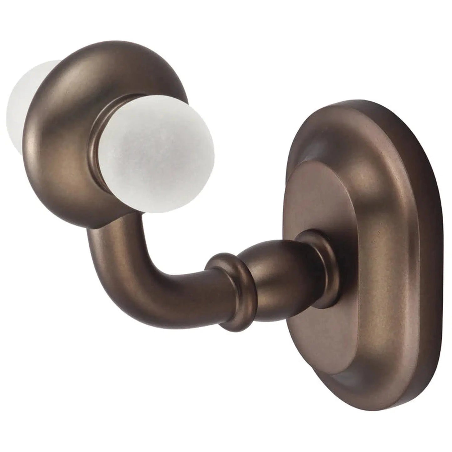 Water Creation Elegant Matching Glass Series Robe Hooks in Oil-rubbed Bronze Finish