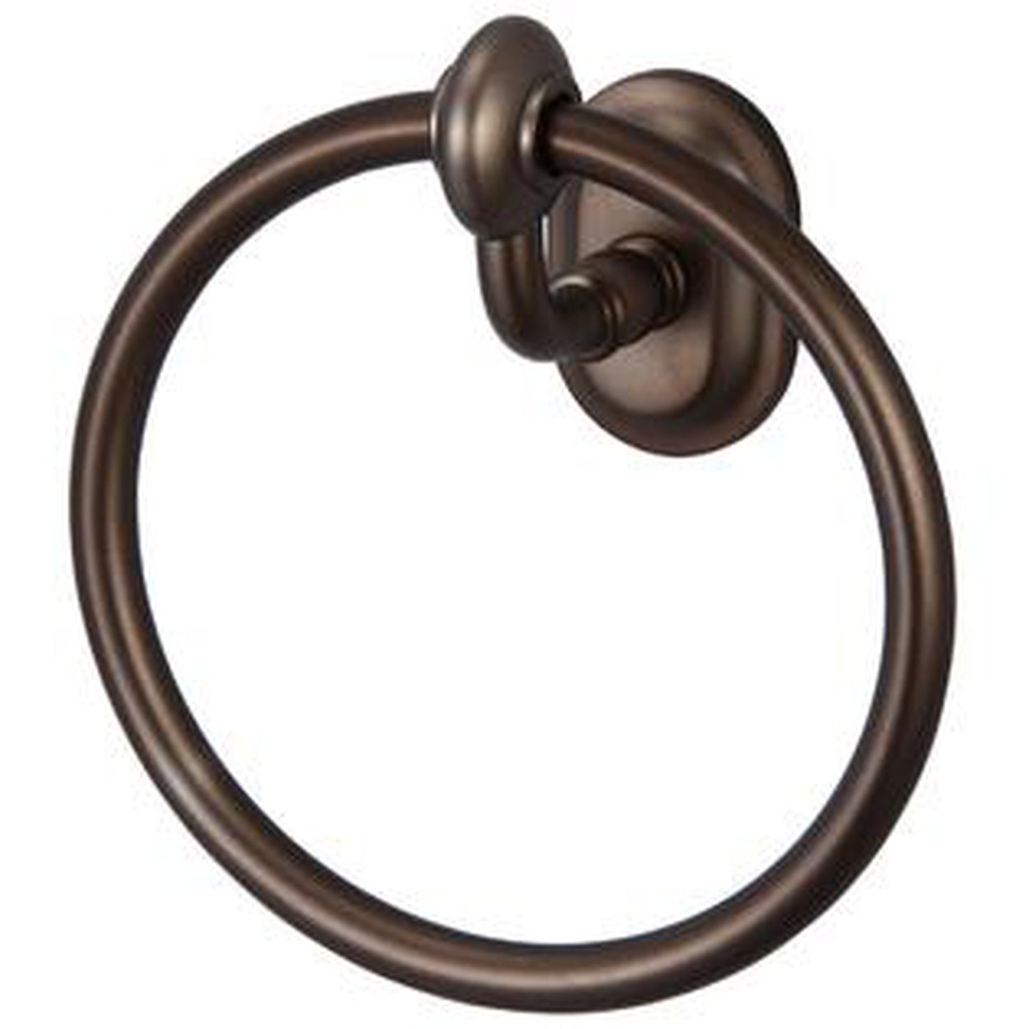 Water Creation Elegant Matching Glass Series Towel Ring in Oil-rubbed Bronze Finish