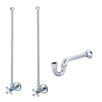 Water Creation Embassy 30" Wide Single Wash Stand and P-Trap included in Chrome Finish