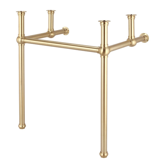 Water Creation Embassy 30" Wide Single Wash Stand and P-Trap included in Satin Gold Finish