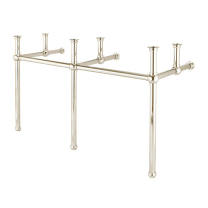 Water Creation Embassy 60" Wide Double Wash Stand Only in Polished Nickel (PVD) Finish